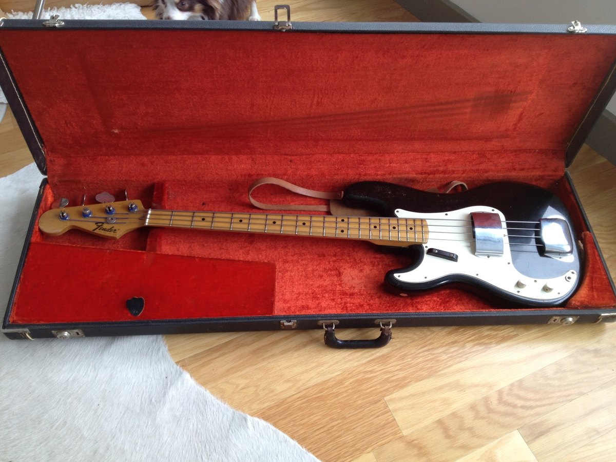 Fender Precision Bass 1972 Black LEFT HANDED !