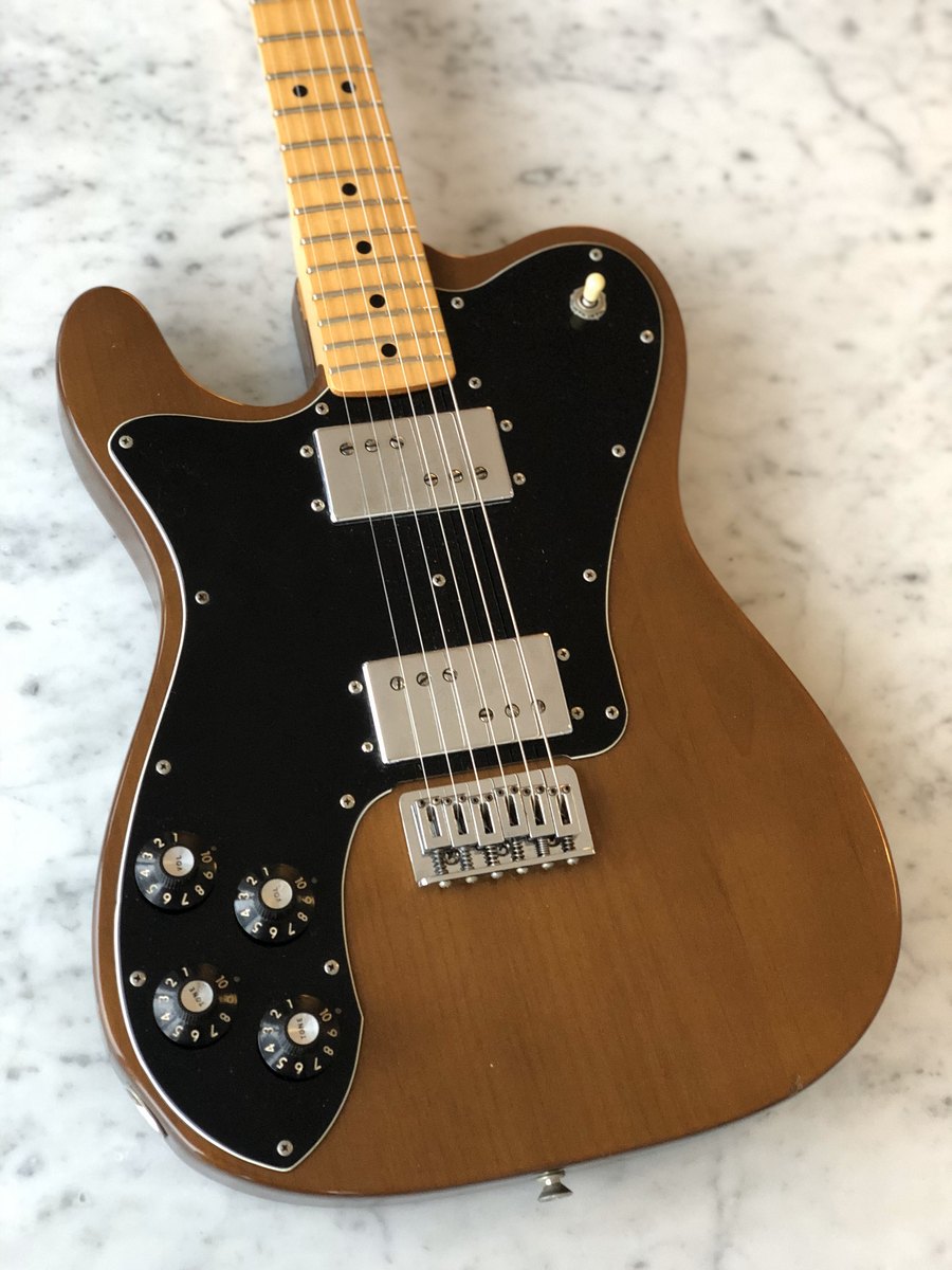 Circa 1977 Fender Telecaster Deluxe Walnut Mocha Brown Lefty Left Handed w/ HSC