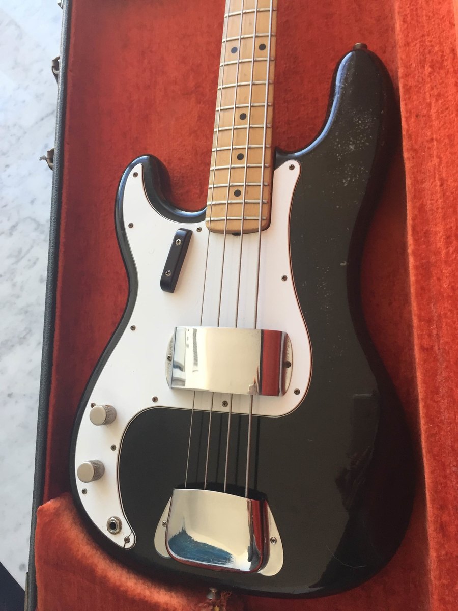 Fender Precision Bass 1972 Black LEFTY LEFT HANDED LH