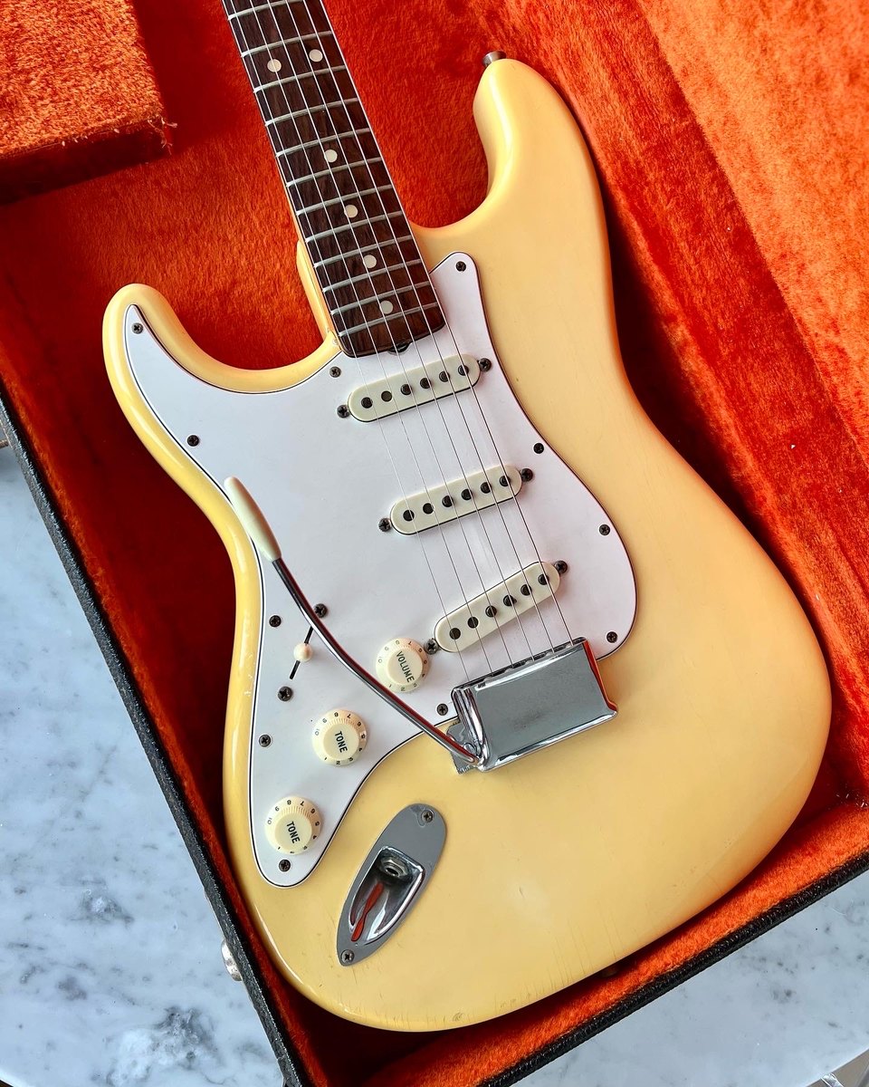 1966 Fender Stratocaster Olympic White Vintage Lefty Left Handed Rare Custom Color CBS w/ OHSC