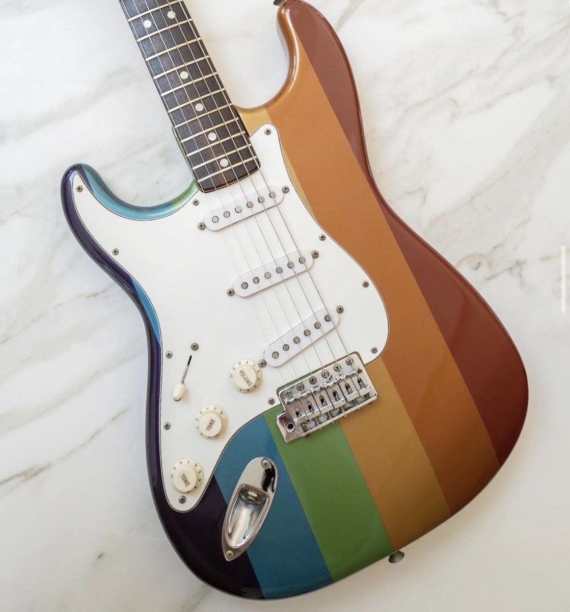 *BLACK FRIDAY SPECIAL MAKE AN OFFER* 1974 Fender Stratocaster Left Handed Rare Vintage Fender Soundhouse Rainbow Custom Color Finish Lefty CBS w/ HSC