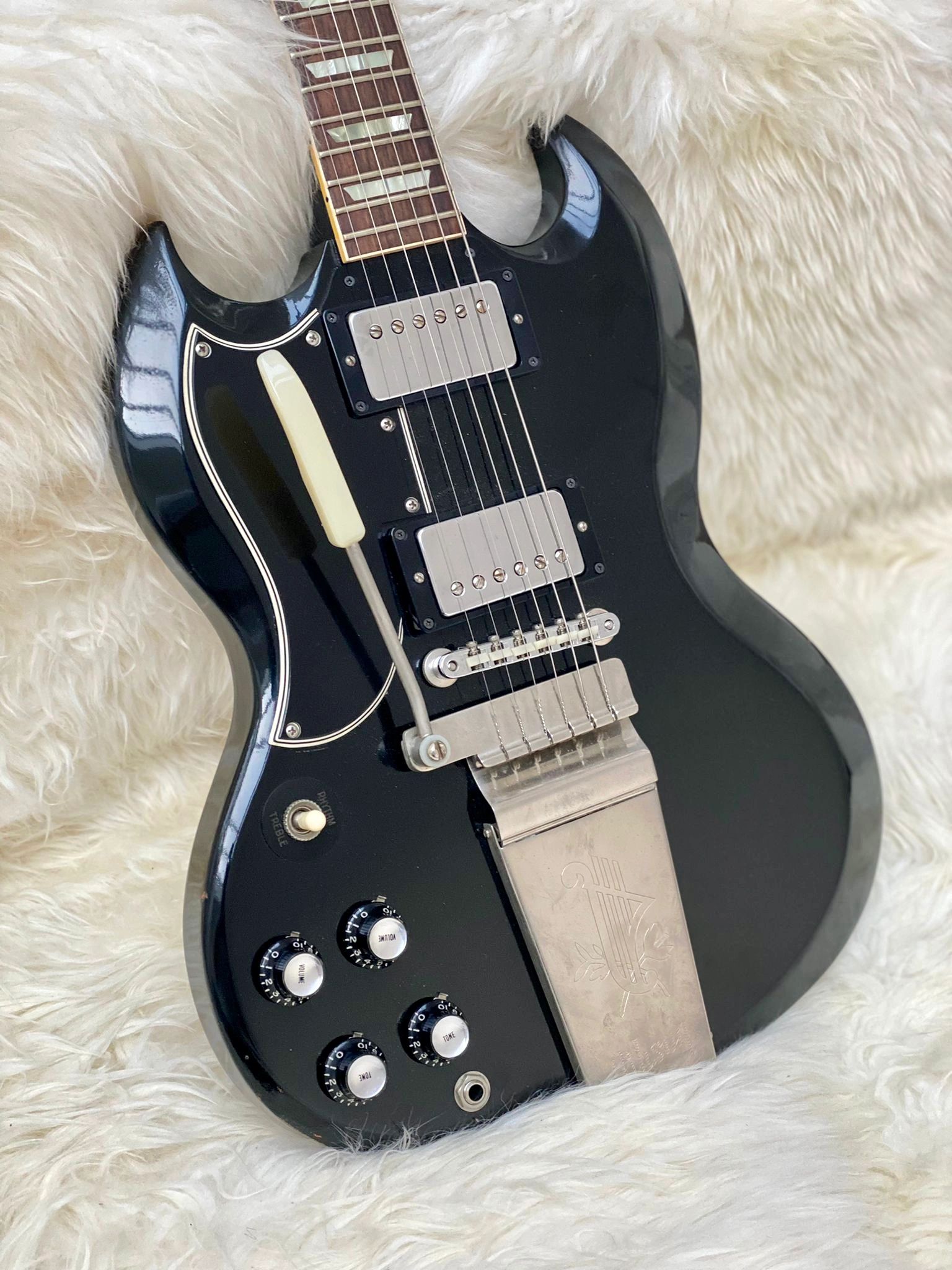 1966 Gibson SG Standard, factory black, left-handed, from The Real Deal Guitar Shop collection